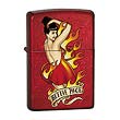 Bettie Page Devil Tattoo Candy Apple Red Zippo Lighter